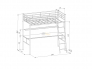 Кровать чердак Севилья 5 Белый