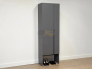 Шкаф двухдверный L600 Баско графит
