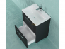 Тумба Альба 60 напольная 2 ящика Слим 60 антрацит