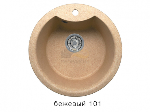 Мойка кварцевая Tolero R-108E Бежевый 101