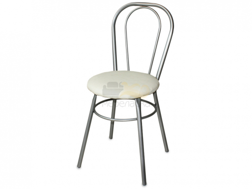 Стул №1 ДХ-8 без мягкой спинки обивка кремовый