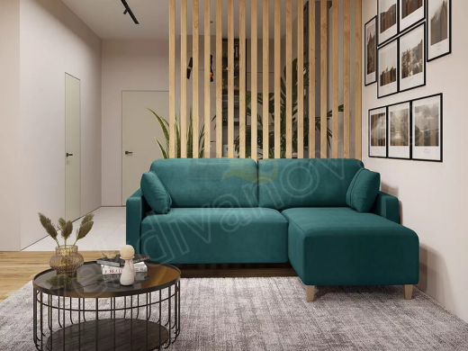 Угловой диван Стокгольм Newtone emerald