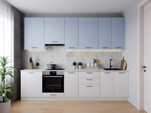 Кухонный гарнитур Капри 3000 (верх 950 мм) верх МДФ