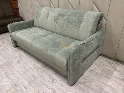 Диван Аккордеон 1400 подлокотник с кантом Sensey mist green